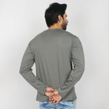 Eminent Men's Full Sleeves Round Neck T-Shirt - Dusty Olive, Men's T-Shirts & Polos, Eminent, Chase Value