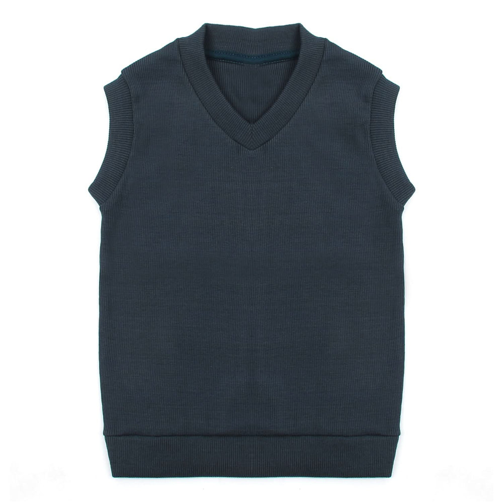 Boys Sleeveless Sweater - Steel Blue, Boys Sweaters, Chase Value, Chase Value