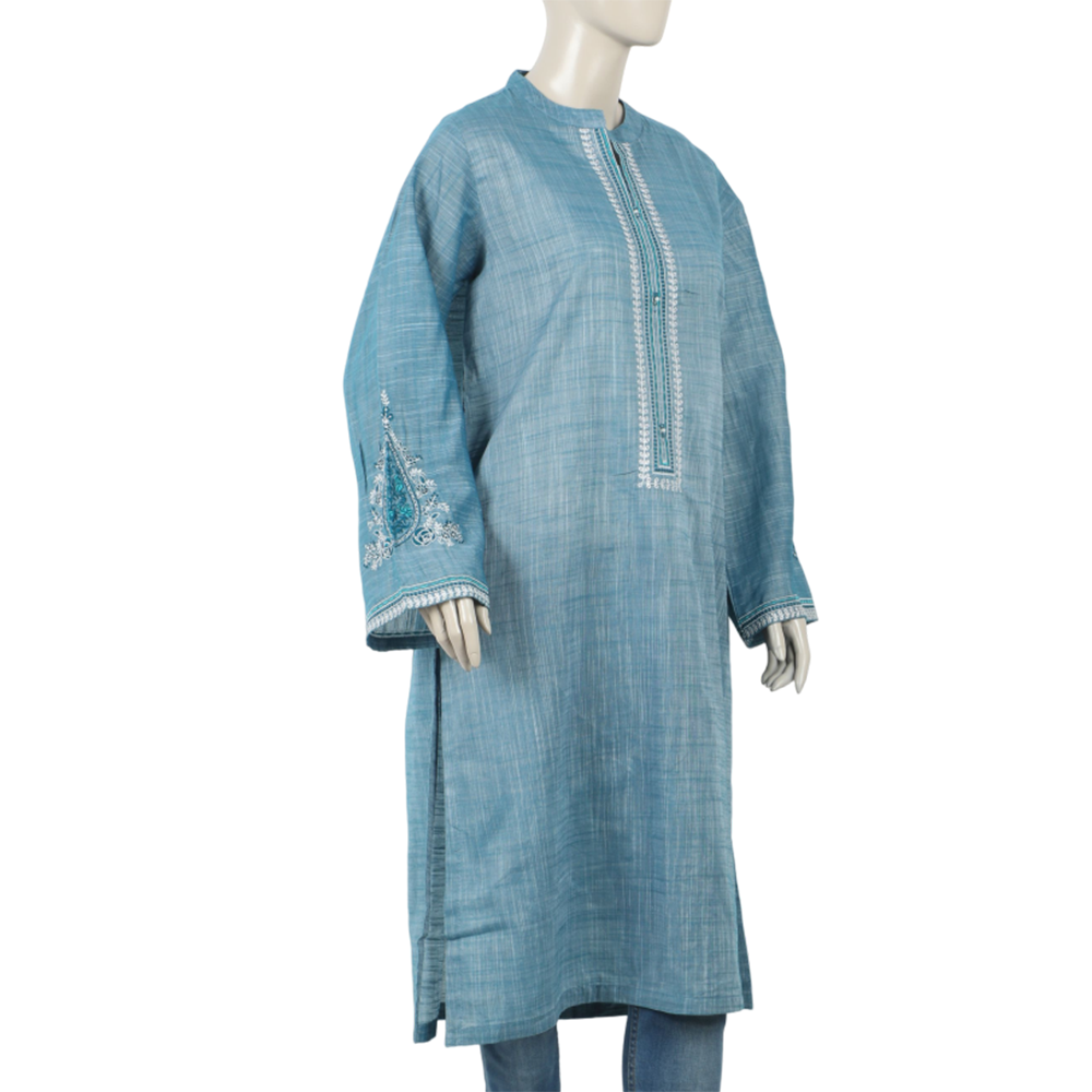 Eminent Women's Embroidered Kurti - Green, Women Ready Kurtis, Eminent, Chase Value