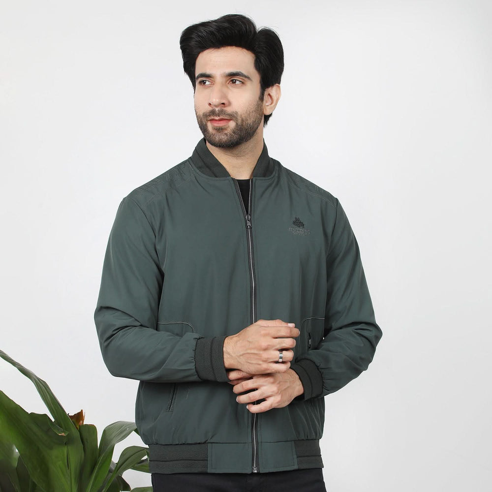 Men's Full Sleeves Jacket - Green, Men's Jackets & Hoodies, Chase Value, Chase Value