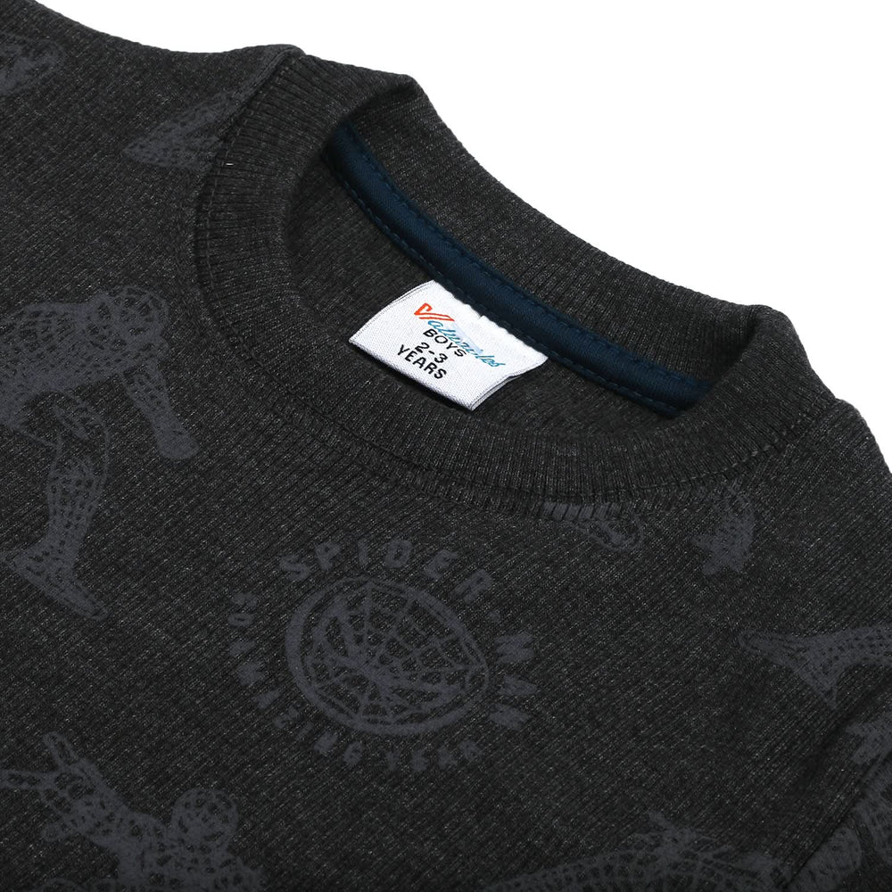 Boys Full Sleeves SweatShirt - Dark Grey, Boys Hoodies & Sweat Shirts, Chase Value, Chase Value