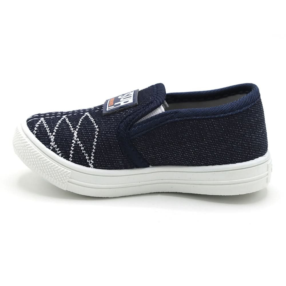 Boys Canvas Shoes - Navy Blue, Boys Casual Shoes & Sneakers, Chase Value, Chase Value