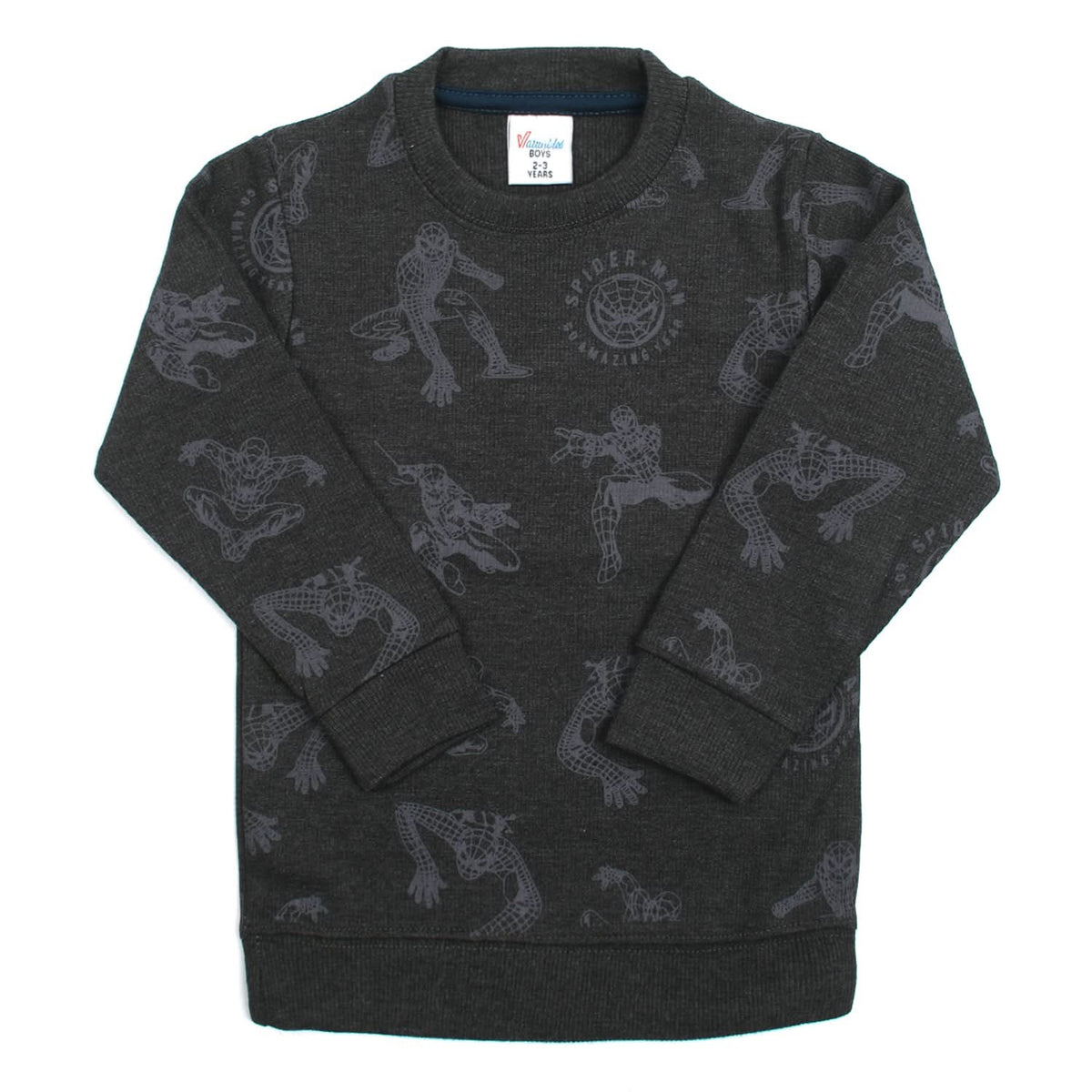 Boys Full Sleeves SweatShirt - Dark Grey, Boys Hoodies & Sweat Shirts, Chase Value, Chase Value