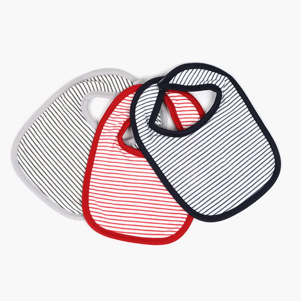 Valuable Velcro Bib Pack of 3 - Multi Color, Feeding Supplies, Chase Value, Chase Value
