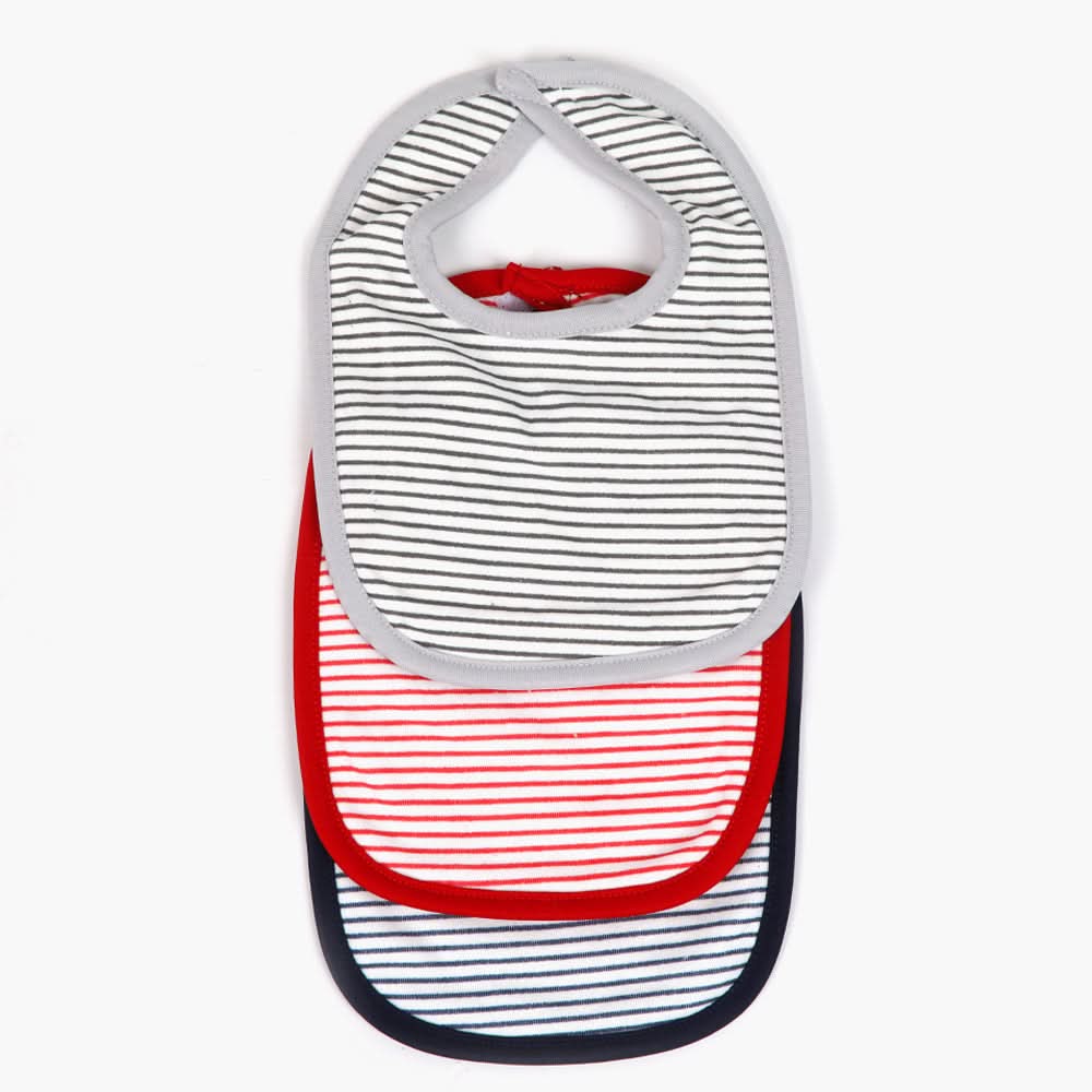 Valuable Velcro Bib Pack of 3 - Multi Color, Feeding Supplies, Chase Value, Chase Value