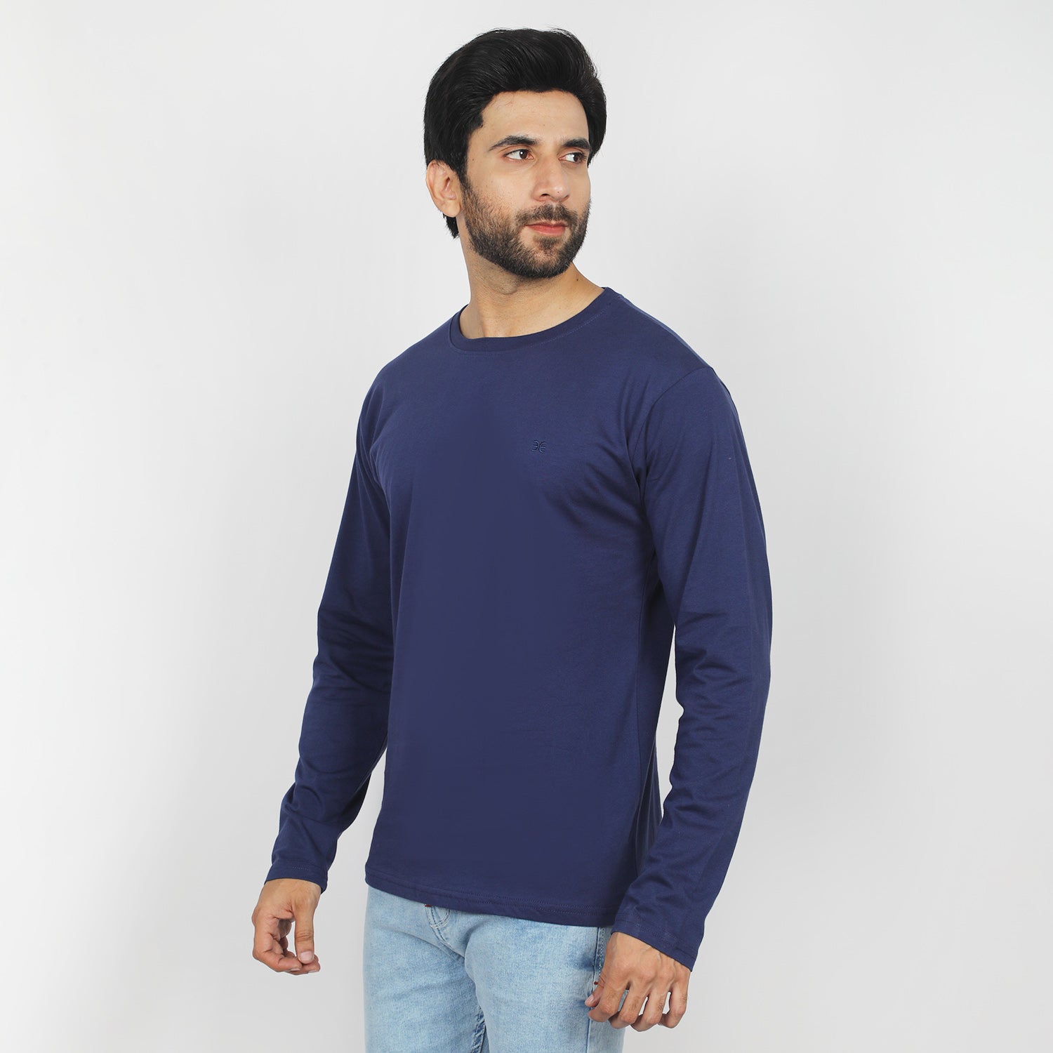Eminent Men's Full Sleeves Round Neck T-Shirt - Navy Blue, Men's T-Shirts & Polos, Eminent, Chase Value