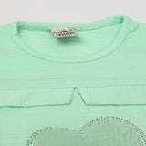 Girls Tight Half Sleeves Suit - Sea Green, Girls Suits, Chase Value, Chase Value