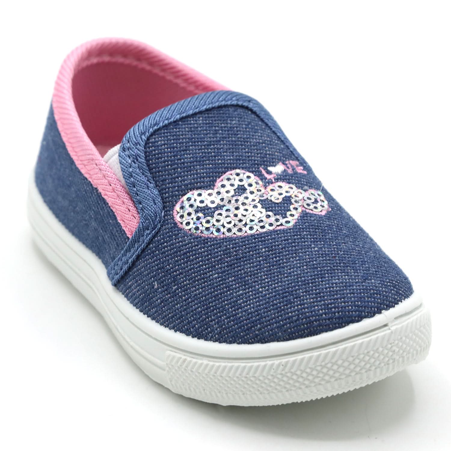 Girls Canvas Shoe - Light Pink, Girls Sneakers & Shoes, Chase Value, Chase Value