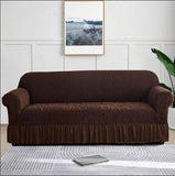 Zebra Velvet Sofa Covers (7 Seater) - Brown, Sofa Cover, Chase Value, Chase Value