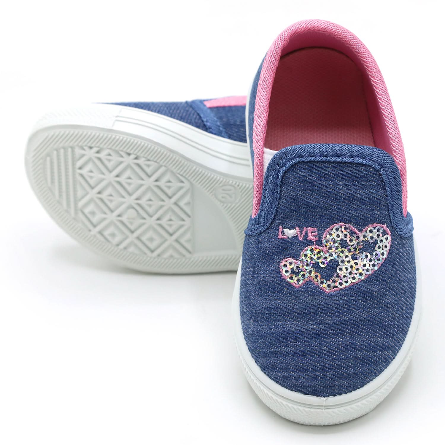 Girls Canvas Shoe - Light Pink, Girls Sneakers & Shoes, Chase Value, Chase Value