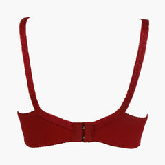 Women's Plain Cotton Bra - Red, Women Bras, Chase Value, Chase Value