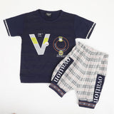 Boys Half Sleeves Suit - Navy Blue, Boys Sets & Suits, Chase Value, Chase Value