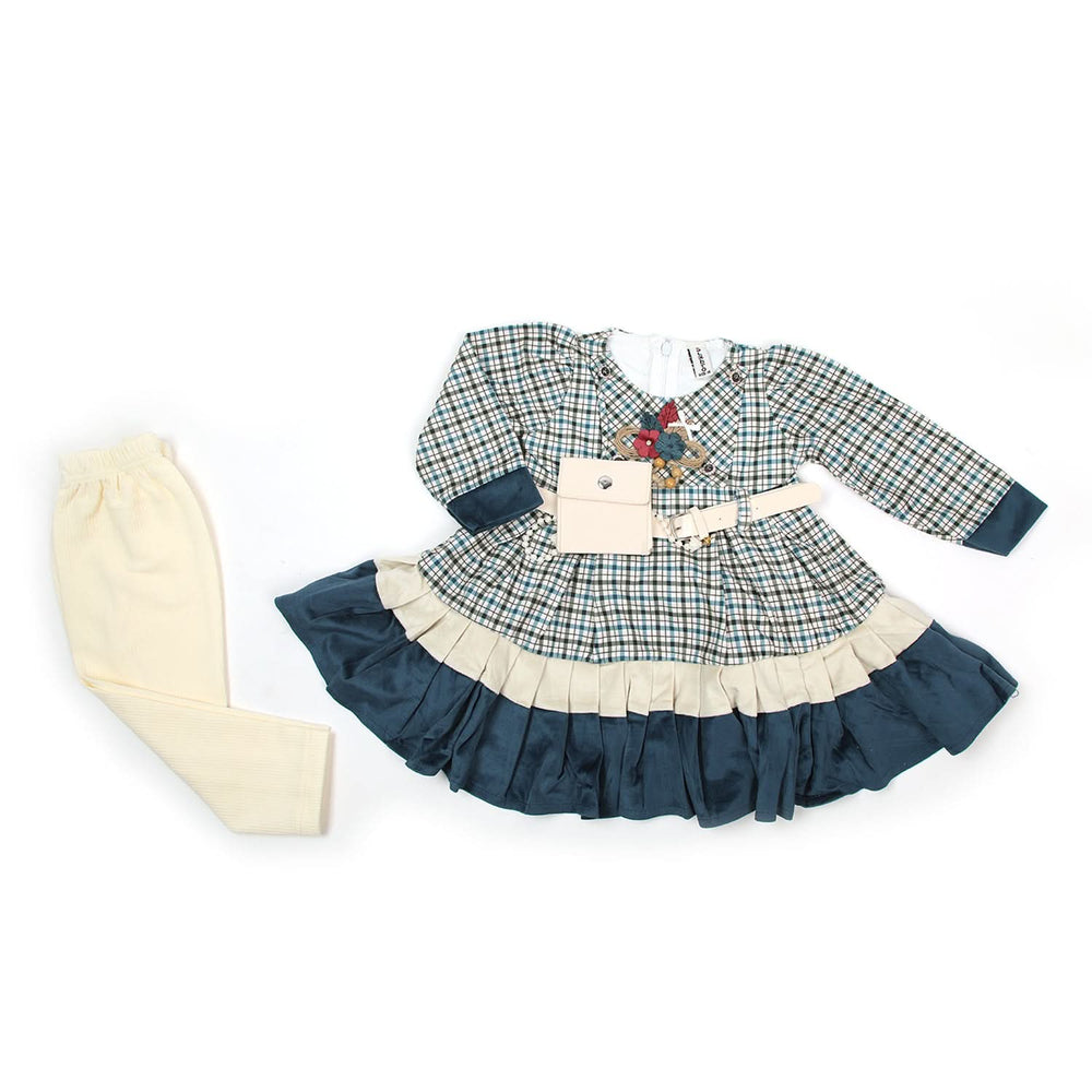 Girls Shalwar Suit - Blue, Girls Shalwar Kameez, Chase Value, Chase Value