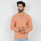 Eminent Men's Full Sleeves Polo T-Shirt - Clay, Men's T-Shirts & Polos, Eminent, Chase Value