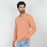 Eminent Men's Full Sleeves Polo T-Shirt - Clay, Men's T-Shirts & Polos, Eminent, Chase Value