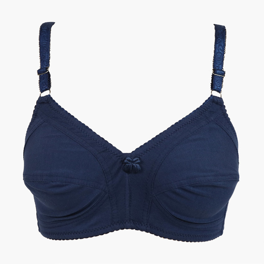 Women's Plain Cotton Bra - Blue, Women Bras, Chase Value, Chase Value