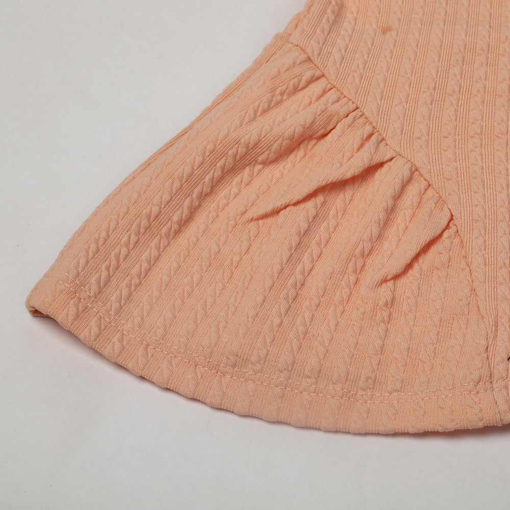 Girls Half Sleeves Suits - Peach, Girls Suits, Chase Value, Chase Value