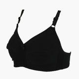 Women's Plain Cotton Bra - Black, Women Bras, Chase Value, Chase Value