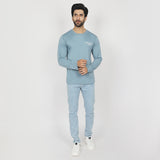 Men's Full Sleeves Printed T-Shirt - Light Grey, Men's T-Shirts & Polos, Chase Value, Chase Value