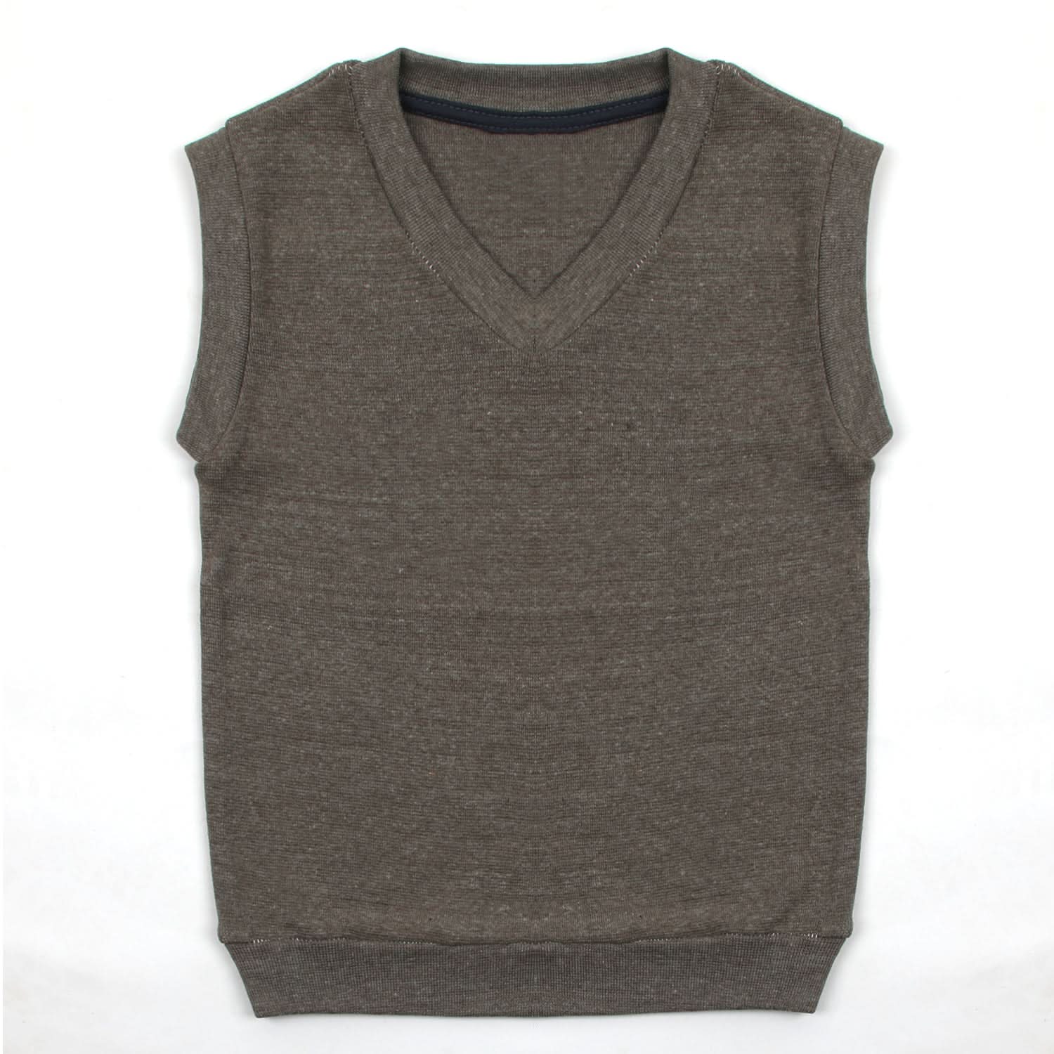 Boys Sleeveless  Sweater - Light Brown, Boys Sweaters, Chase Value, Chase Value