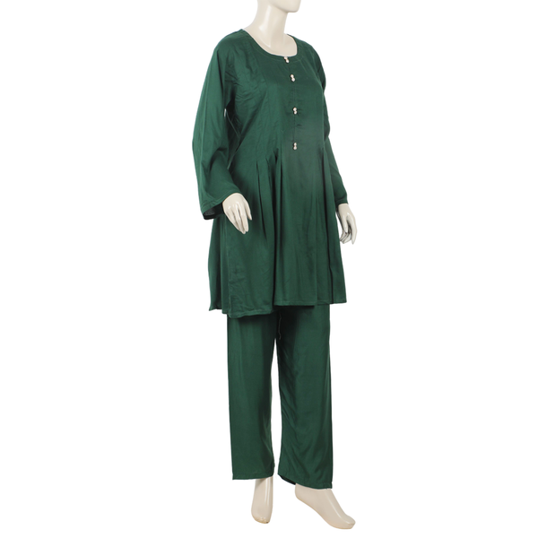 Women's Dyed Co-Ord Set - Green