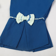 Girls Tight Half Sleeves Suit - Light Green