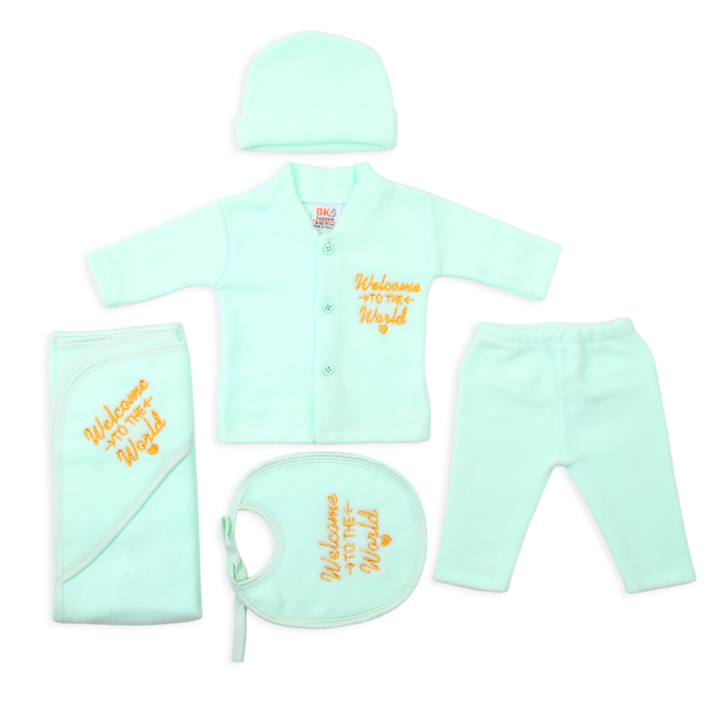Newborn Full Sleeves Gift Set - Cyan, Newborn Gift Set, Chase Value, Chase Value