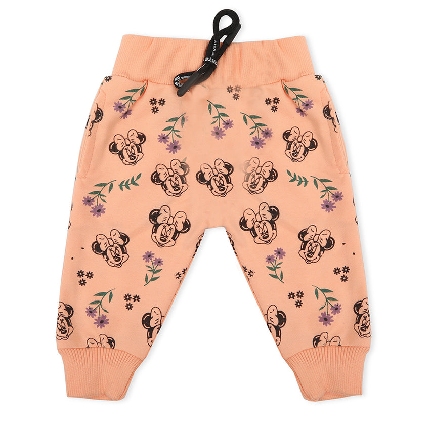 Newborn Girls Trouser - Peach