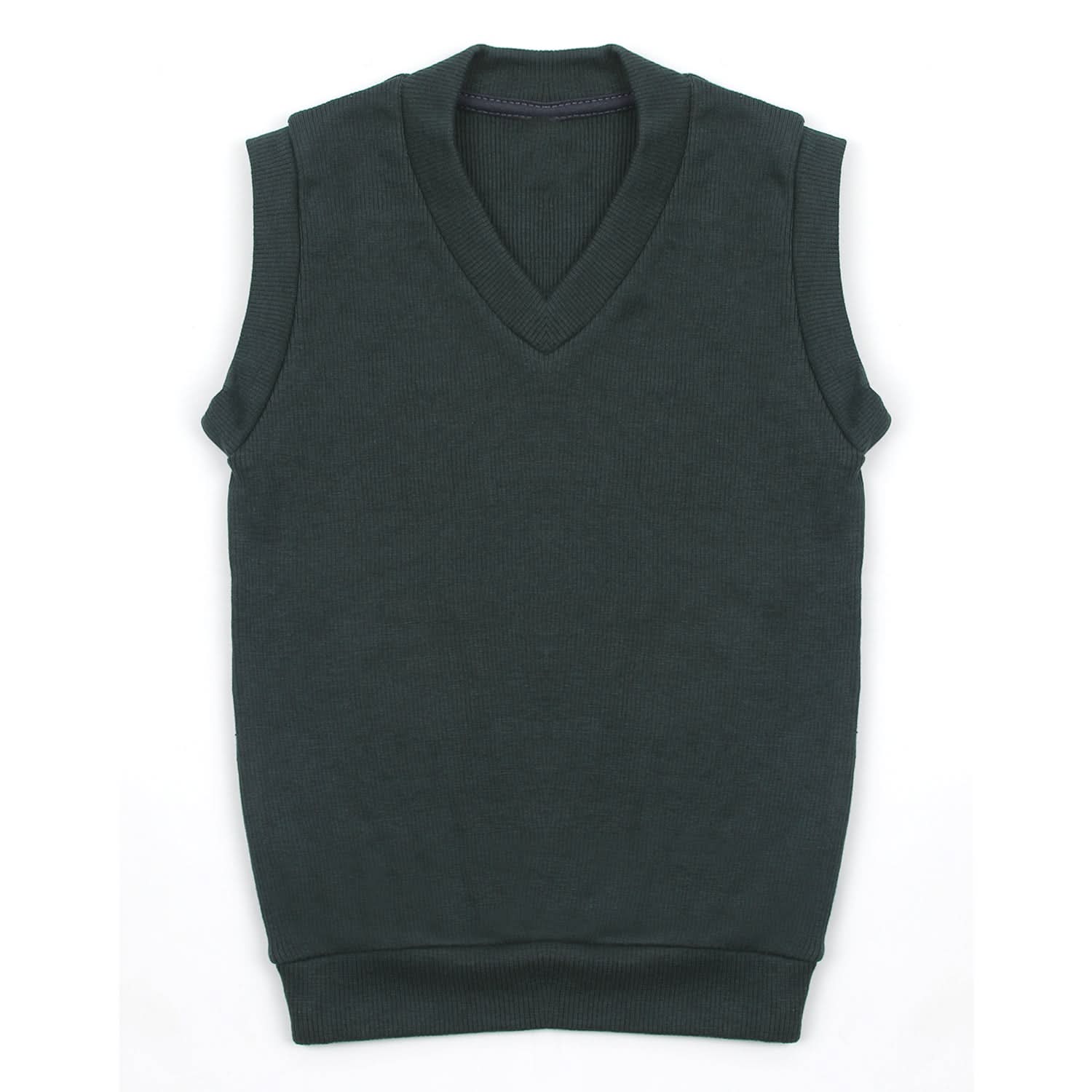 Boys Sleeveless Sweater - Dark Green, Boys Sweaters, Chase Value, Chase Value