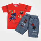 Boys Half Sleeves Suit - Red, Boys Sets & Suits, Chase Value, Chase Value
