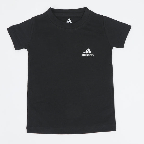 Boys Half Sleeves T-Shirt - Black