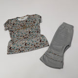 Girls Tight Half Sleeves Suit - Grey, Girls Suits, Chase Value, Chase Value