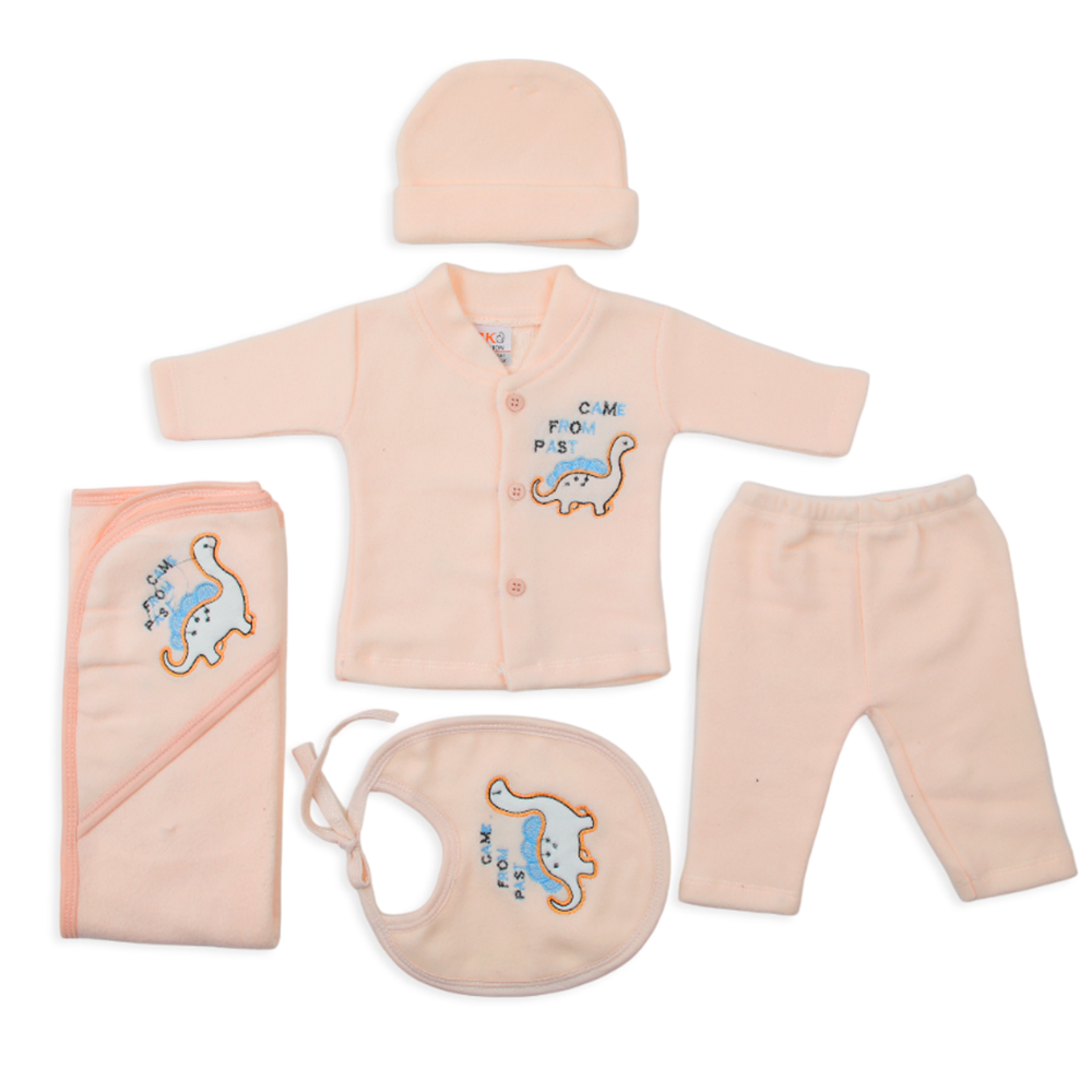 Newborn Full Sleeves Gift Set - Peach, Newborn Gift Set, Chase Value, Chase Value