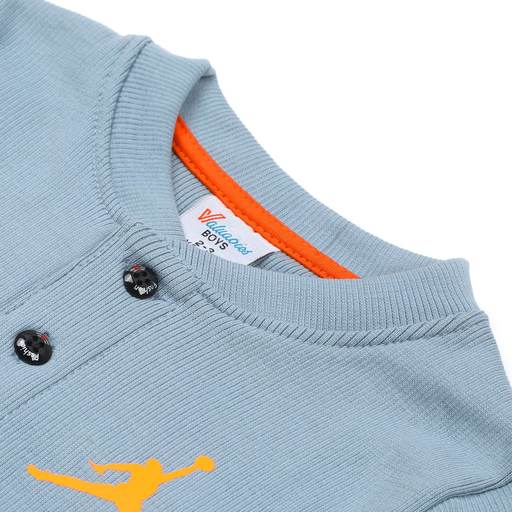 Boys Full Sleeves SweatShirt - Light Blue, Boys Hoodies & Sweat Shirts, Chase Value, Chase Value
