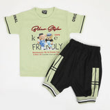 Boys Half Sleeves Suit - Light Green, Boys Sets & Suits, Chase Value, Chase Value