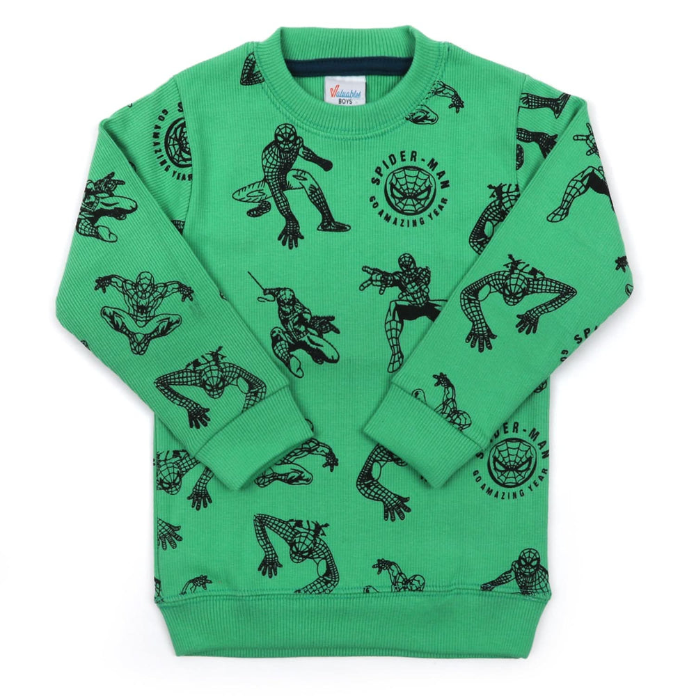 Boys Full Sleeves SweatShirt - Green, Boys Hoodies & Sweat Shirts, Chase Value, Chase Value