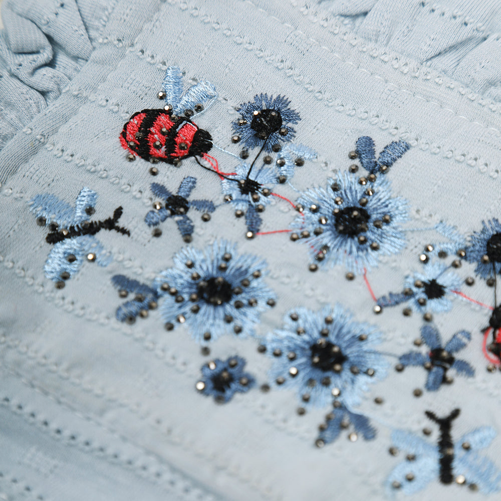 Girls Full Sleeves Tight Suit - Light Blue, Girls Suits, Chase Value, Chase Value