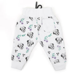 Newborn Girls Trouser - White