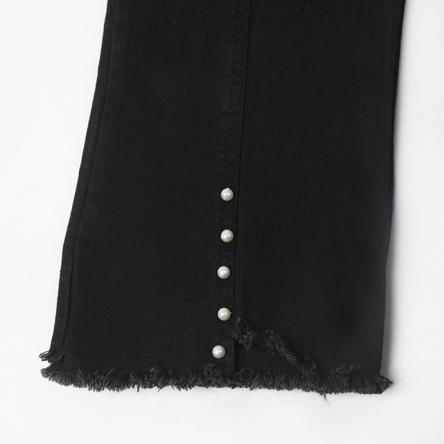 Girl's Denim Pant - Black, Girls Pants & Capri, Chase Value, Chase Value