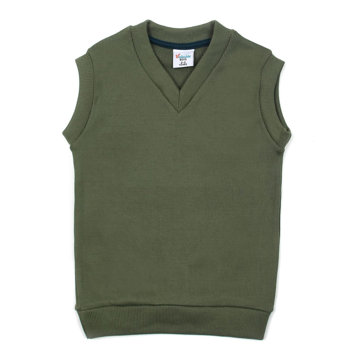 Boys Sleeveless  Sweater - Green, Boys Sweaters, Chase Value, Chase Value