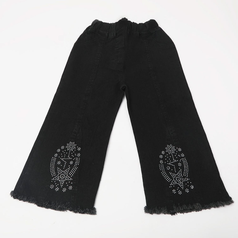 Girl's Denim Pant - Black, Girls Pants & Capri, Chase Value, Chase Value