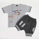 Boys Half Sleeves Suit - Grey, Boys Sets & Suits, Chase Value, Chase Value