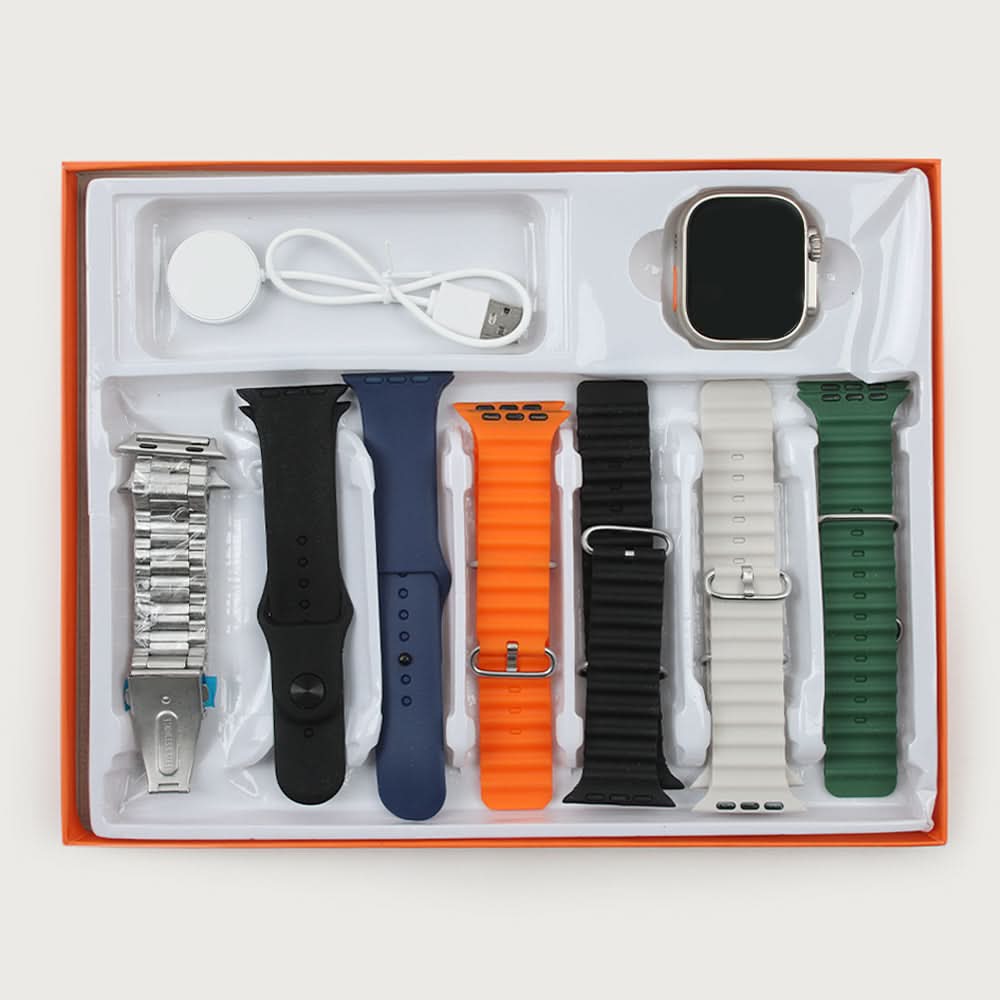 Y20 Ultra Smart Watch With 7 Straps 49mm Large Screen, Smart Watches, Chase Value, Chase Value