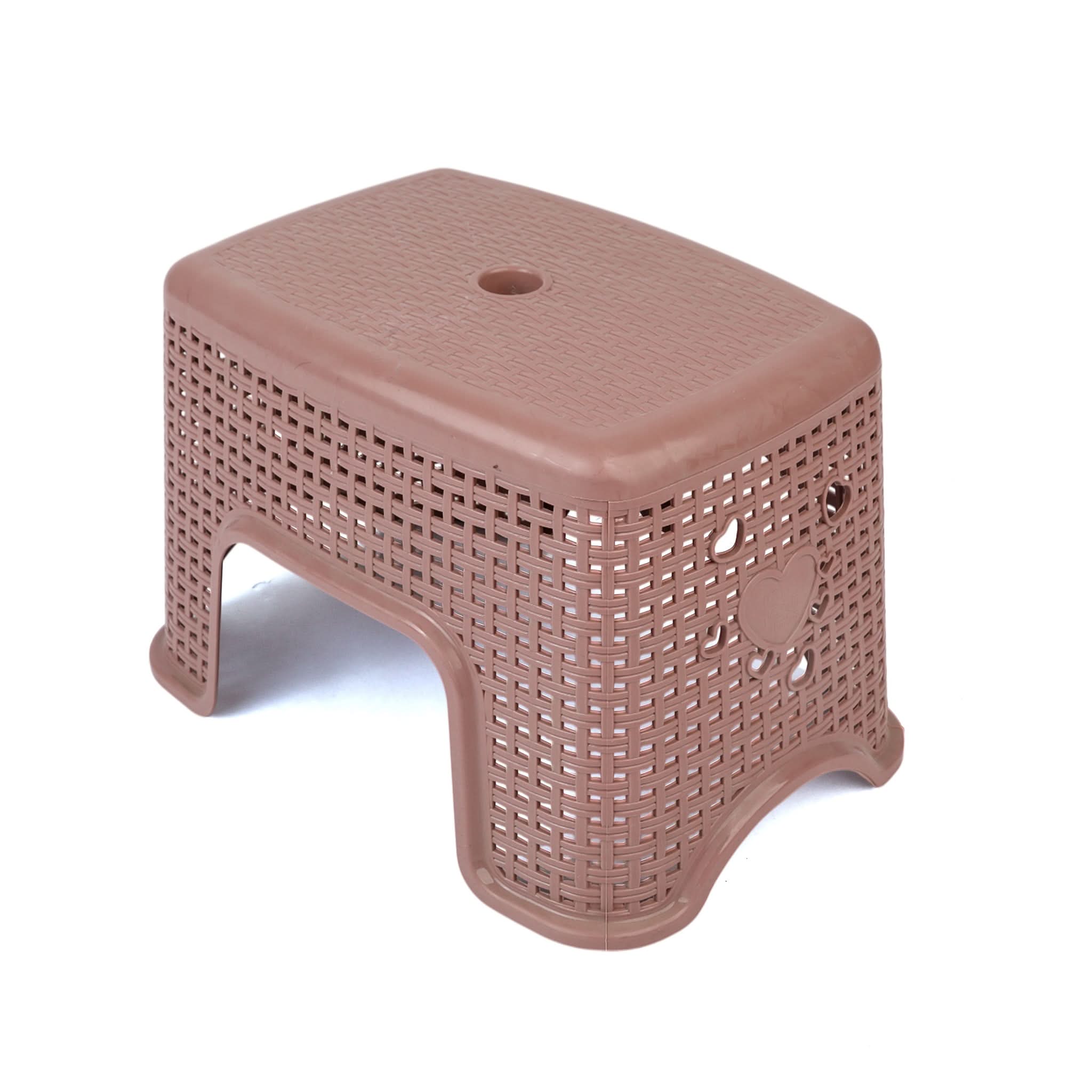 DWD Patra Mini Plastic Bathroom Stool - Brown, Bathroom Stool, Chase Value, Chase Value