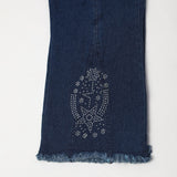 Girl's Denim Pant - Blue, Girls Pants & Capri, Chase Value, Chase Value
