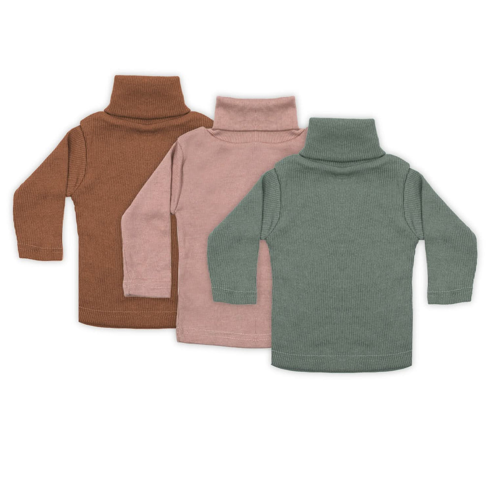 Newborn Kids High Neck Pack off 3 - Multi Color, Newborn Boys Winterwear, Chase Value, Chase Value