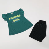 Girls Short Suit - Steel Green, Girls Suits, Chase Value, Chase Value