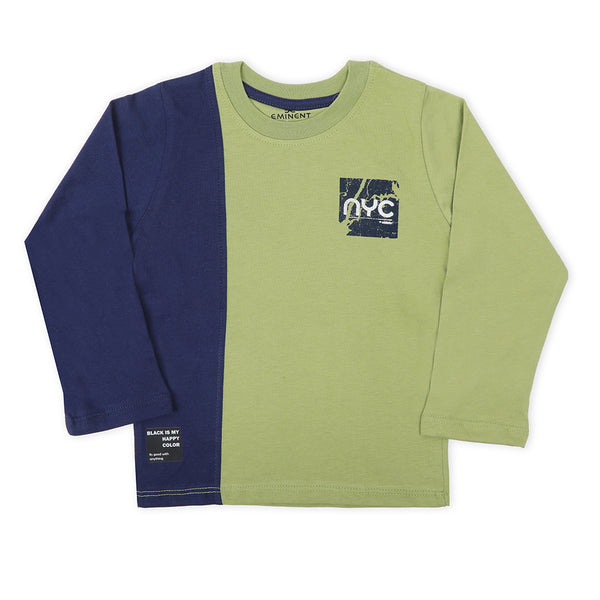 Eminent Boys Full Sleeves T-Shirt - Spin Green