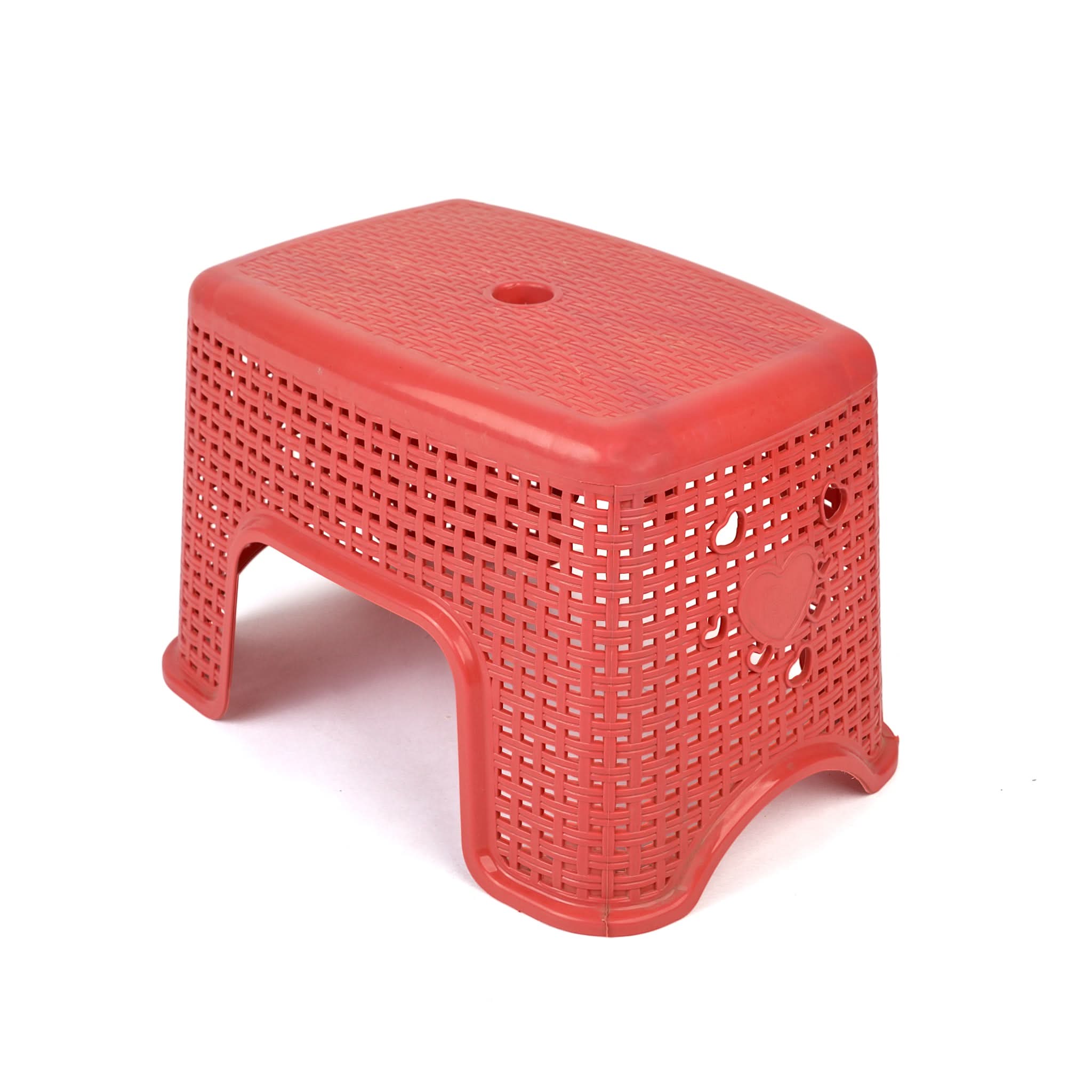 DWD Patra Mini Plastic Bathroom Stool - Peach, Bathroom Stool, Chase Value, Chase Value