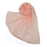 Women's Plain Turkish Stole - Peach, Women Shawls & Scarves, Chase Value, Chase Value